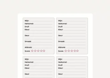 wijnproef formulier